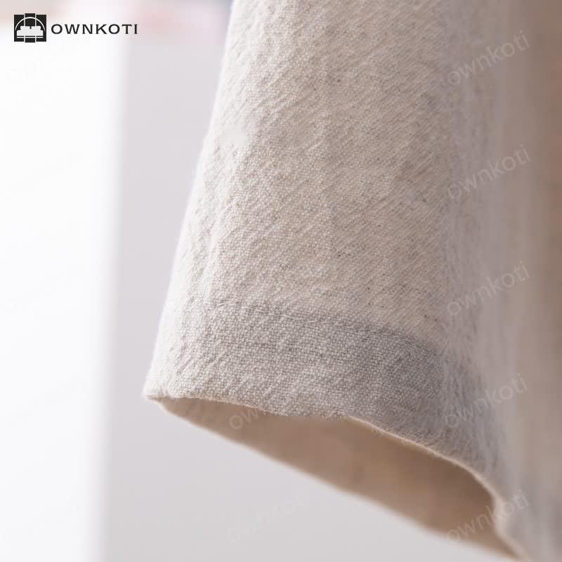 Ownkoti Soft V-Neck Bathrobe Sleepwear with Pockets