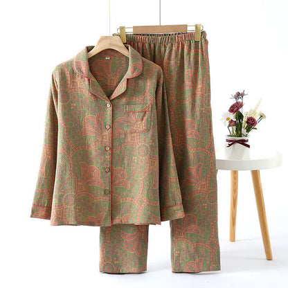 Folk Style Comfy Cotton Loungewear Set