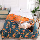 Magpie Floral Cotton Reversible Tassel Quilt