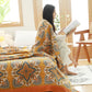 Multicolor Printed Cotton Lightweight Reversible Quilt - image 2