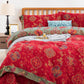 Double Layer Cotton Gauze Floral Bedding Set(4PCS)