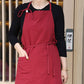 Retro Cotton Linen Kitchen Pocket Aprons