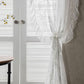 Ruffle Lace Curtain Hollow-Out Transparent Drapes