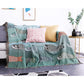 Koi Print Tassel Reversible Blanket