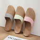 Modern Hollow-out Anti-slip Flax Slippers