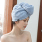 Soft Breathable Button Hair Drying Towel