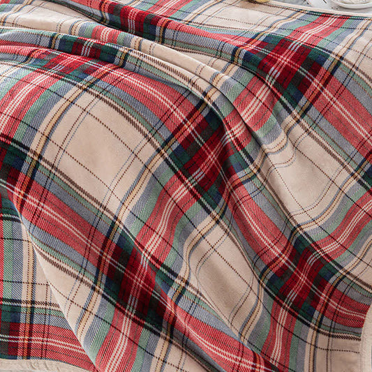 Ownkoti Classic Christmas Plaid Thick Throw Blanket