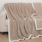 Solid Color Soft Reversible Fleece Blanket