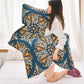 Ownkoti Bohemian Cotton Flower Pillow Towel (2PCS)