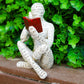 Reading Woman Thinker Statue Bookshelf Decoration