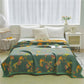 Ginkgo Leaf Jacquard Cotton Reversible Quilt