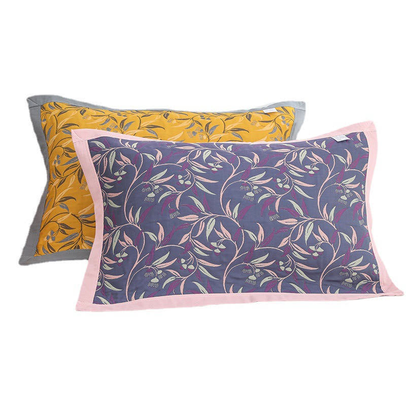 Willow Leaves Breathable Pillow Towel (2PCS)