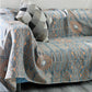 Ownkoti Cotton Striped Reversible Blanket Sofa Cover