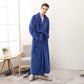 Ownkoti Puffy Fleece Pajama Long Bathrobe