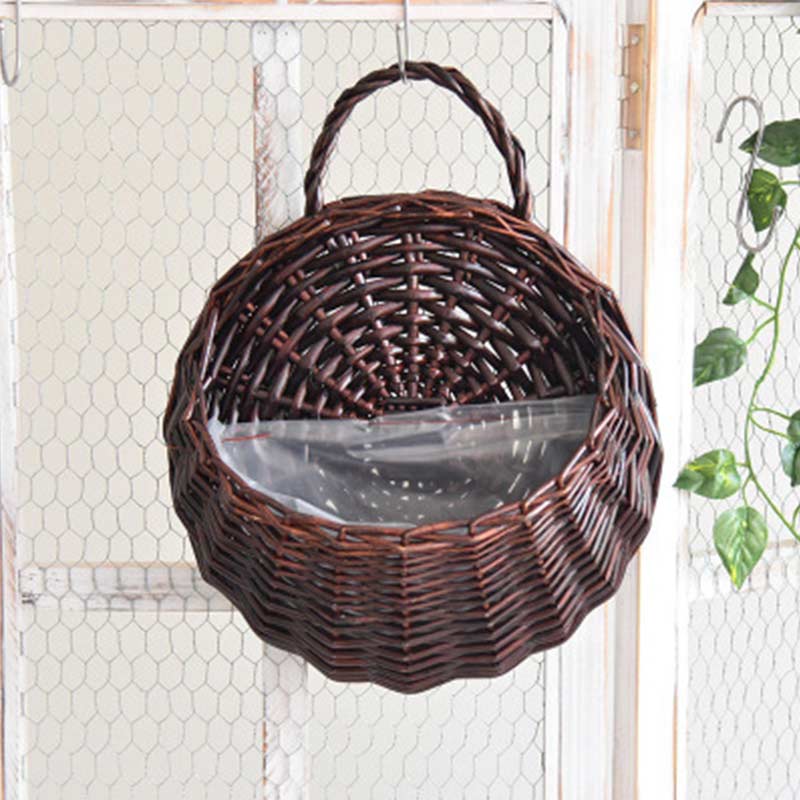 Ownkoti Handwoven Plant Basket with Handle (3PCS)