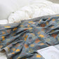 Ginkgo Leaf Pattern Cotton Reversible Quilt