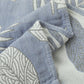 Ownkoti Leaf Print Pure Cotton Pillow Towel (2PCS)