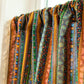 Colorful Plaid Pattern Tassel Tier Curtain