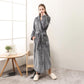 Ownkoti Puffy Fleece Pajama Long Bathrobe