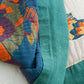 Soft Bird & Flower Cotton Reversible Quilt