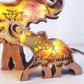 Ownkoti Creative Forest Animal Decoration - Elephant Family