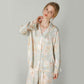 Ownkoti Vintage Floral Long Sleeve V-Neck Loungewear