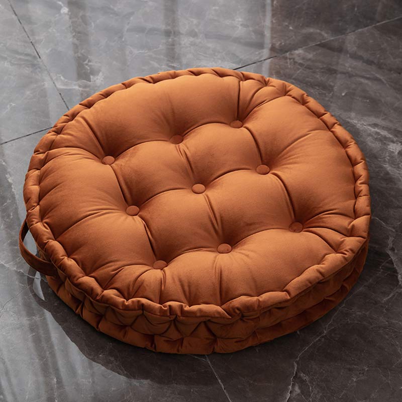 Solid Color Circle Shape Seat Cushion