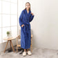 Ownkoti Puffy Fleece Pajama Long Bathrobe