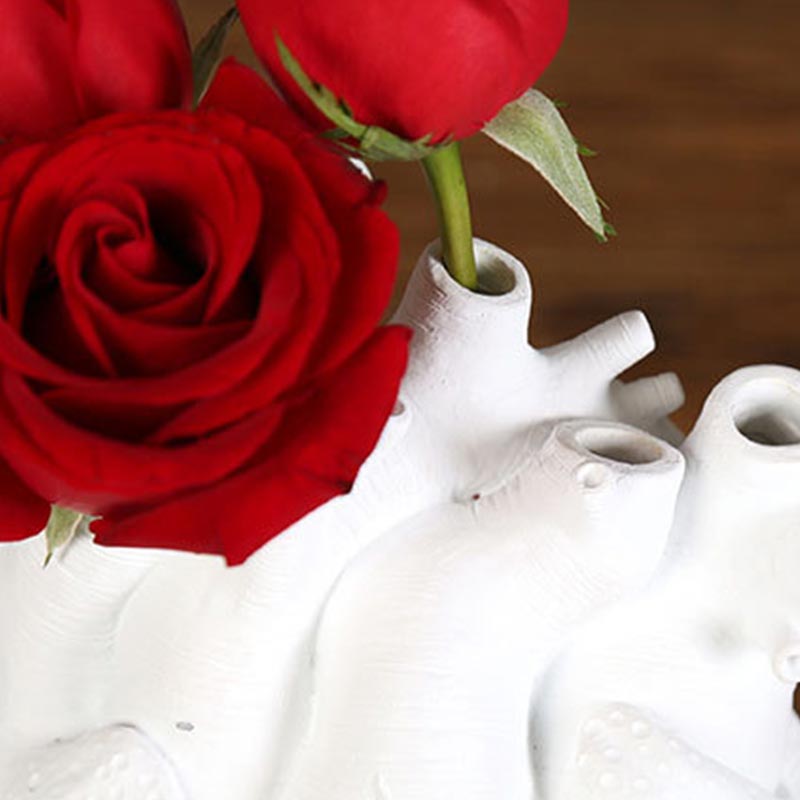 Artificial Heart Shape Flower Vase