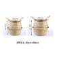 Ownkoti Woven Seagrass Belly Basket Storage Plant Pot Basket (2PCS)