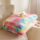 Colorful Tie-dye Warm Fluffy Blanket