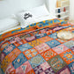 Bohemian Patchwork Reversible Cotton Quilt