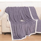 Solid Color Soft Reversible Fleece Blanket