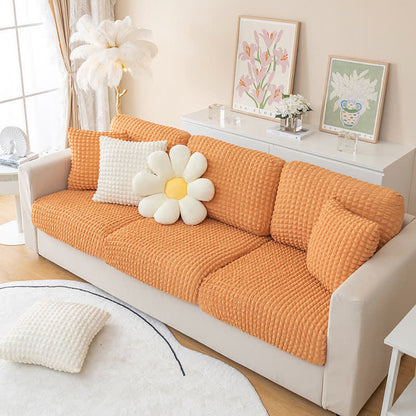 Ownkoti Seersucker Stretchable Sectional Sofa Slipcover