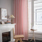 Ownkoti Simple Stripe Hollow-out Semi-shading Tassel Curtain