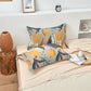 Ownkoti Boho Cotton Fruit Print Pillow Towel Bed Decor (2PCS)