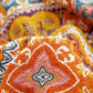 Boho Cotton Orange Reversible Sofa Blanket