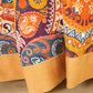 Boho Cotton Orange Reversible Sofa Blanket