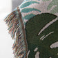Palm Pattern Sofa Cover Tassel Blanket