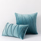 Stripe Pattern Soft Velvet Decorative Pillowcase