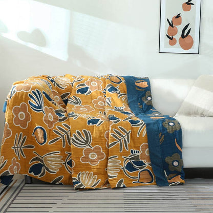 Yellow Flower Sofa Blanket Sofa Cover