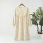 Pastoral Cotton Double Layers Gauze Nightgown