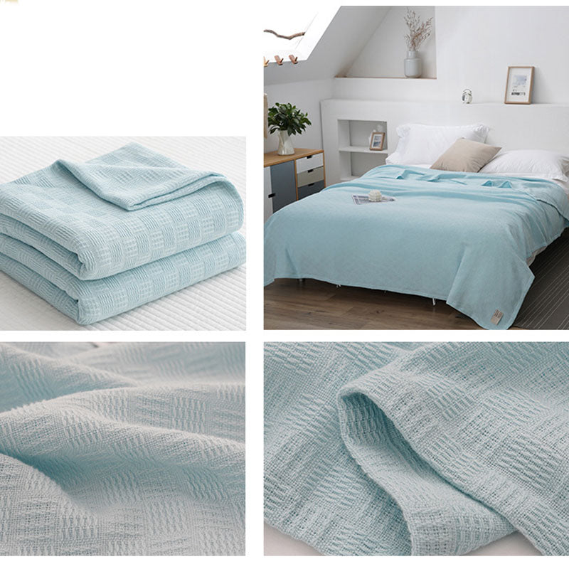 Ownkoti Lightweight Plaid Cotton Quilt Bed Sheet