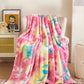 Colorful Tie-dye Warm Fluffy Blanket