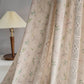 Ownkoti Floral Plaid Splicing Light Filtering Tassel Curtain