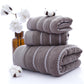 Ownkoti Striped Bath Towel Bathroom Towel Set