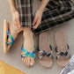 Boho Cross Anti-slip Flax Slippers