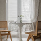 Ruffle Lace Curtain Hollow-Out Transparent Drapes