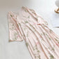 Pink Flower Print Soft Breathable Nightdress