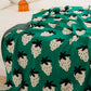 Strawberry Print Soft Cotton Reversible Blanket